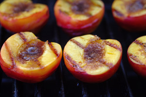 grilled peaches